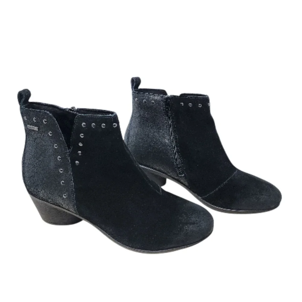 Josef Seibel Ankle Boots‎ Womens EU 41 US 10 Romika Daisy Black Suede Studded 2